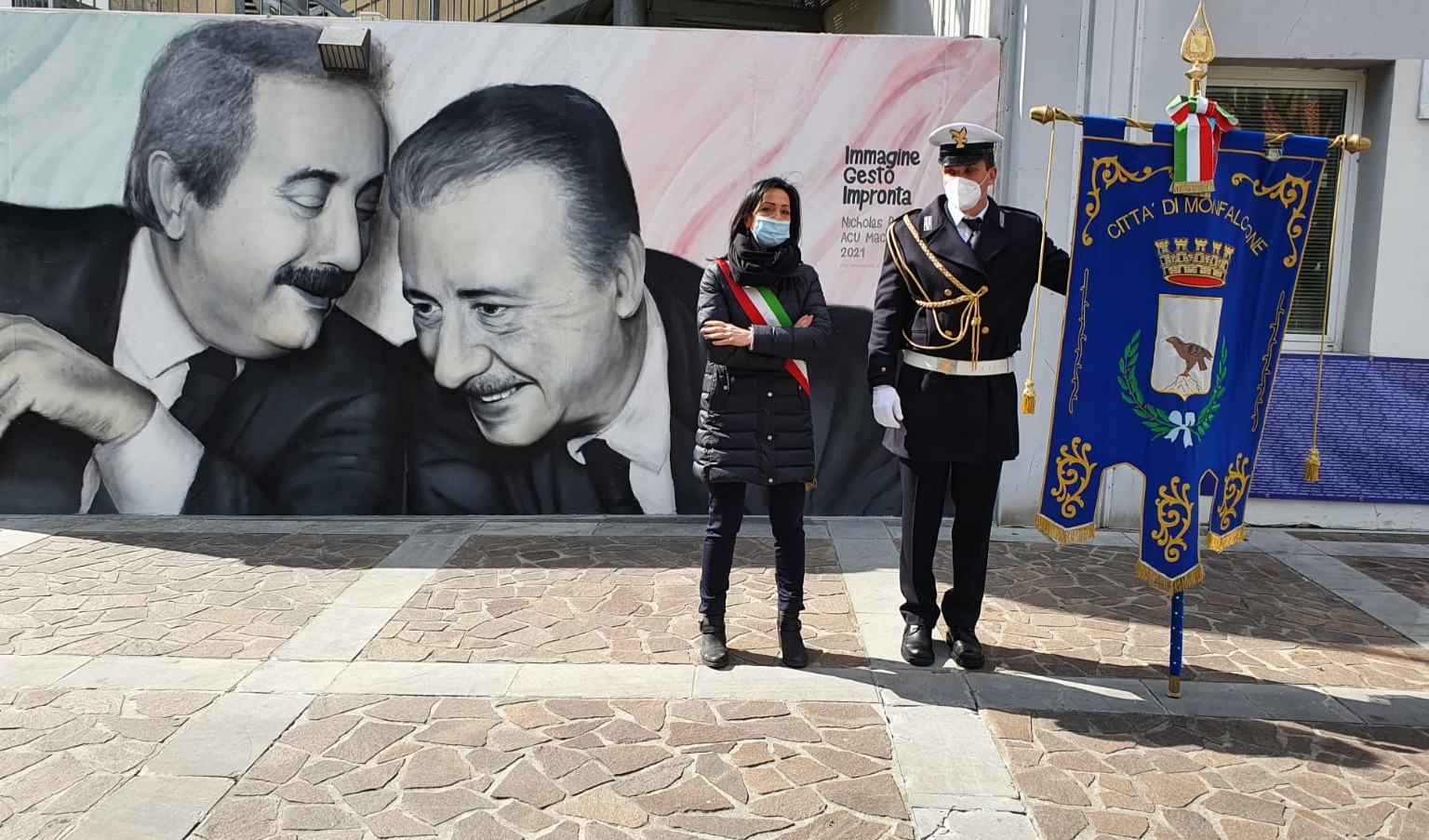 Monfalcone ricorda Falcone e Borsellino, un murales dedicato a tutte le vittime di mafia